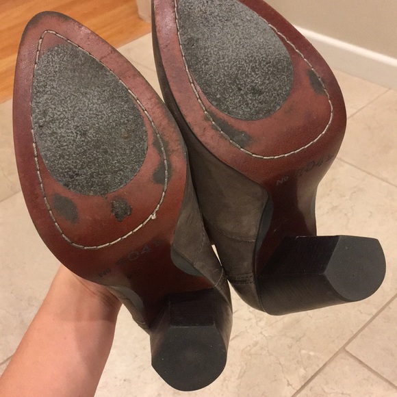 No. 704b grey leather oxford style pumps 37 - Picture 8 of 8